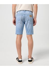 Wrangler - WRANGLER MESKIE SZORTY TEXAS SHORTS WHISPER BLUE 112350870 W11C017967. Okazja: na co dzień. Materiał: materiał, denim, bawełna, elastan, len, jeans. Długość: krótkie. Sezon: lato. Styl: casual, klasyczny, elegancki, wakacyjny #4