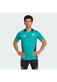 Adidas - Koszulka All Blacks Performance. Kolor: niebieski. Sport: fitness