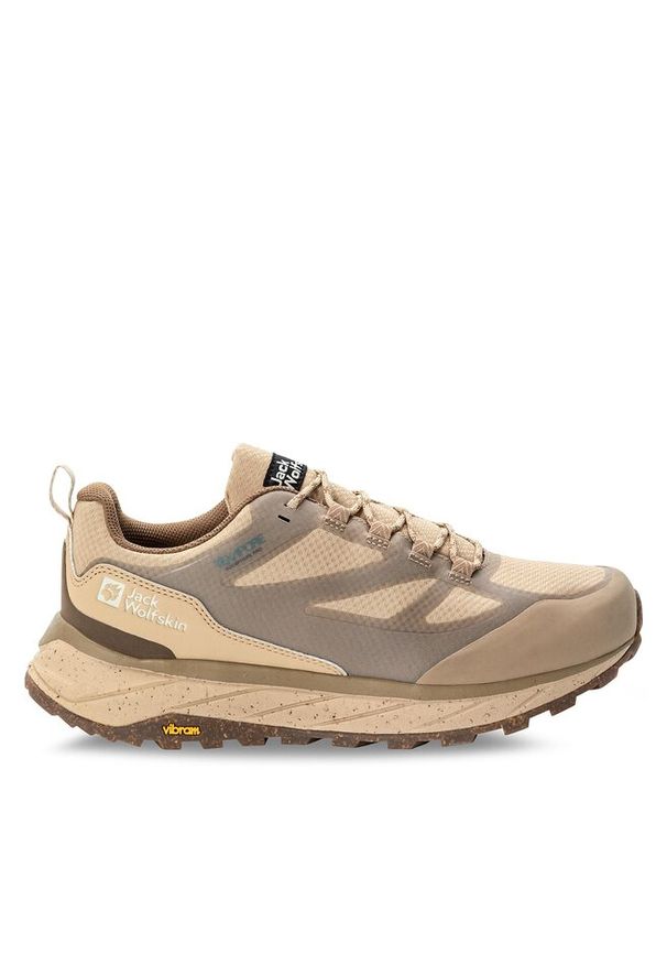 Trekkingi Jack Wolfskin. Kolor: beżowy. Sport: turystyka piesza