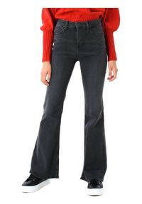 Lee - LEE BREESE DAMSKIE SPODNIE JEANSOWE JEANSY BLACK BUCKLIN L32YYGHO 112107782