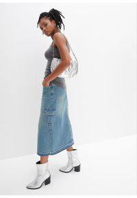 bonprix - Bawełniany top na cienkich ramiączkach (2 szt.). Kolor: czarny. Materiał: bawełna. Długość rękawa: na ramiączkach. Wzór: prążki. Styl: klasyczny #2