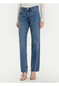 Gina Tricot Jeansy 21489 Granatowy Straight Fit. Kolor: niebieski #1