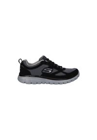 skechers - Buty męskie SKECHERS Burns Agoura. Okazja: na co dzień. Kolor: czarny