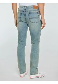 Big-Star - Jeansy męskie dopasowane niebieskie Terry High Waist 185. Okazja: na co dzień. Stan: podwyższony. Kolor: niebieski. Styl: casual, klasyczny #2