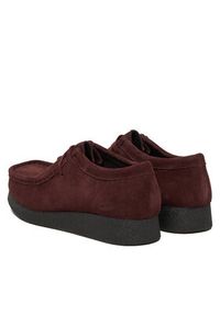 Clarks Półbuty WallabeeEVOSh 26184611 Bordowy. Kolor: czerwony. Materiał: zamsz, skóra #3
