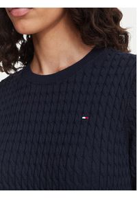 TOMMY HILFIGER - Tommy Hilfiger Sweter WW0WW41787 Granatowy Regular Fit. Kolor: niebieski. Materiał: bawełna #2