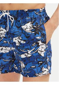 BOSS Szorty kąpielowe Willow 50539931 Niebieski Regular Fit. Kolor: niebieski. Materiał: syntetyk