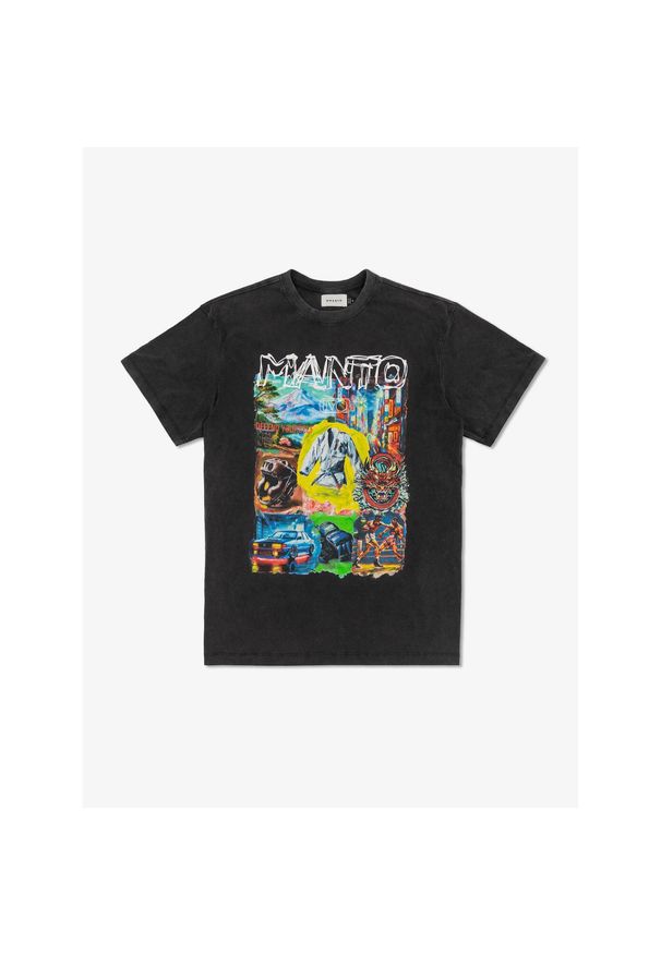 MANTO t-shirt IVO czarny XS. Kolor: czarny