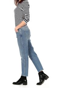 Wrangler - WRANGLER CROPPED STRAIGHT DAMSKIE SPODNIE JEANSOWE VINTAGE BLUE W229DM099. Styl: vintage