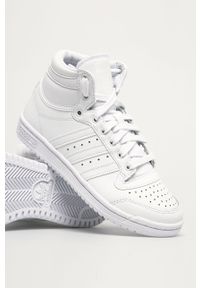 adidas Originals - Buty dziecięce Top Ten. Nosek buta: okrągły. Zapięcie: sznurówki. Kolor: biały. Materiał: syntetyk, materiał, skóra ekologiczna, guma. Szerokość cholewki: normalna #4