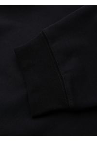Ombre Clothing - Spodnie męskie dresowe ze ściągaczami i ozdobnym zamkiem – czarne V3 - Rozmiar: M. Kolor: czarny. Materiał: dresówka. Styl: sportowy, elegancki #7
