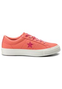 Converse - Tenisówki CONVERSE - One Star Ox 564152C Turf Orange/Strawberry Jam. Kolor: pomarańczowy. Materiał: materiał. Szerokość cholewki: normalna #2