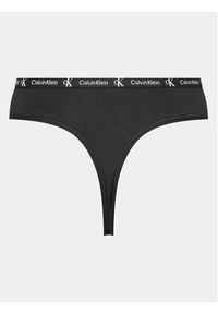 Calvin Klein Underwear Komplet 2 par stringów 000QD3990E Kolorowy. Materiał: bawełna. Wzór: kolorowy