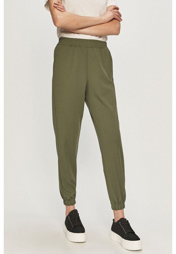 Haily's - Spodnie. Kolor: zielony. Materiał: dzianina