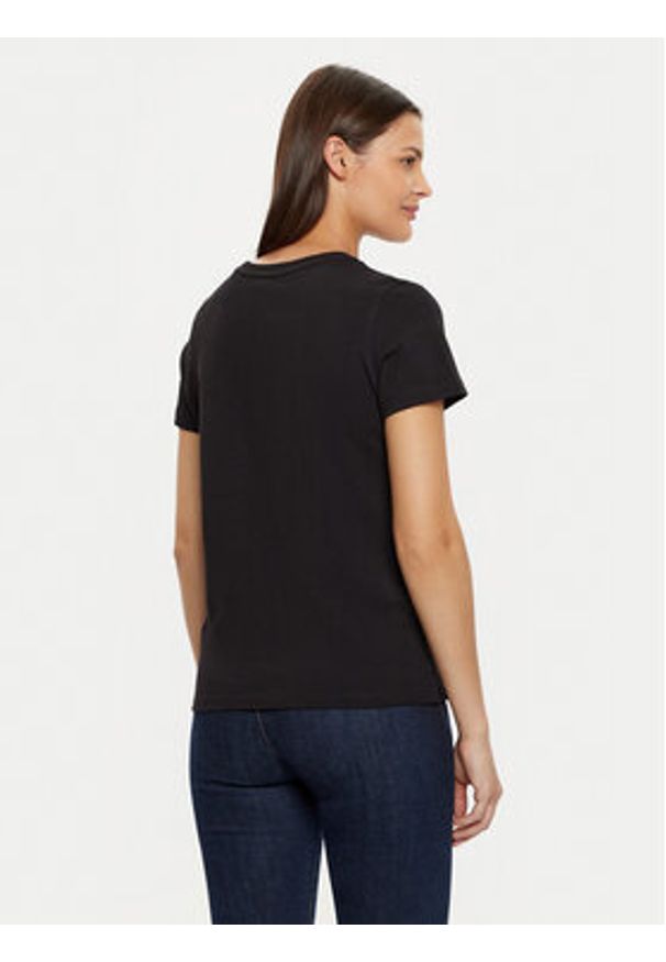 Guess T-Shirt W5RI19 I3Z14 Czarny Regular Fit. Kolor: czarny. Materiał: bawełna