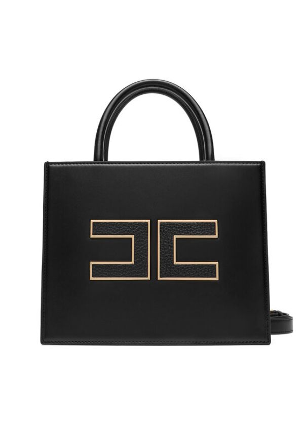 Elisabetta Franchi Torebka BS-33A-56E2-V380 Czarny. Kolor: czarny. Materiał: skórzane