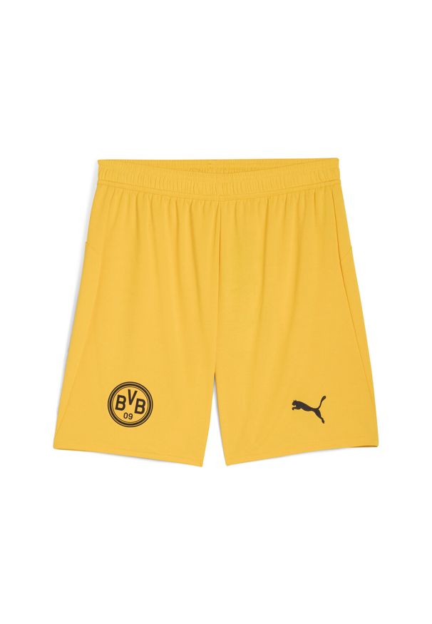 Puma - Męskie szorty Borussia Dortmund 25/26 PUMA. Kolor: wielokolorowy, żółty, brązowy. Materiał: tkanina. Sport: piłka nożna, fitness