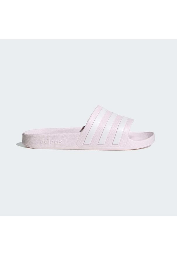 Adidas - Chinelos adidas Adilette Slides. Kolor: różowy, biały, wielokolorowy. Sezon: lato. Styl: sportowy