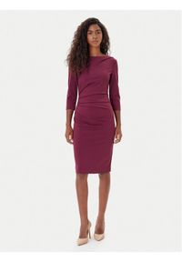 Rinascimento Sukienka koktajlowa CFC0126154003 Bordowy Slim Fit. Kolor: czerwony. Materiał: syntetyk. Styl: wizytowy