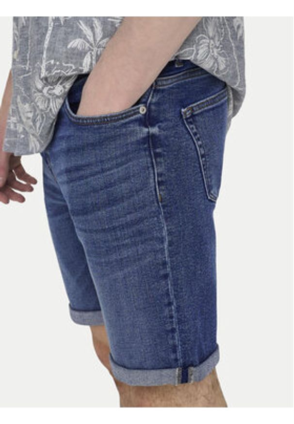 Only & Sons Szorty jeansowe Ply 22028773 Niebieski Slim Fit. Kolor: niebieski. Materiał: bawełna