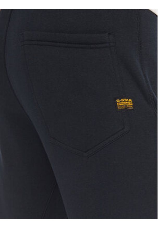 G-Star RAW - G-Star Raw Spodnie dresowe Premium Core D15653-C235 Granatowy Slim Fit. Kolor: niebieski. Materiał: bawełna