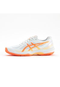 Asics - Chaussures pour Sport d'intérieur Femme, Gel Court Hunter 4 Blanc orange. Materiał: mesh, materiał