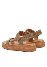 Guess Sandały FLJLD2 FAL03 Brązowy. Kolor: brązowy. Materiał: materiał