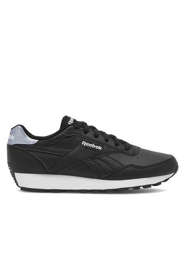 Buty do chodzenia damskie Reebok Rewind Run. Zapięcie: sznurówki. Kolor: wielokolorowy, czarny. Materiał: materiał, syntetyk, tkanina. Szerokość cholewki: normalna. Sport: turystyka piesza, bieganie