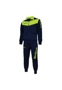 Givova - Dres Męski Tuta Visa. Kolor: niebieski. Materiał: dresówka