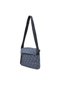 Calvin Klein Saszetka Slouched Monogram Mini Zip Fligh LV04G3175G Błękitny. Kolor: niebieski. Materiał: materiał