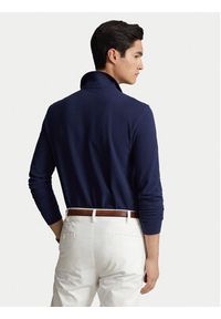 Polo Ralph Lauren Polo 710680790046 Granatowy Custom Slim Fit. Typ kołnierza: polo. Kolor: niebieski. Materiał: bawełna #3