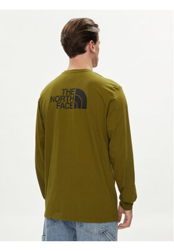 The North Face Longsleeve Easy NF0A87N8 Zielony Regular Fit. Kolor: zielony. Materiał: bawełna. Długość rękawa: długi rękaw