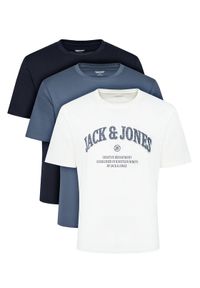 Jack & Jones T-Shirt Earchive 12297673 Granatowy Regular Fit. Kolor: niebieski. Materiał: bawełna #1