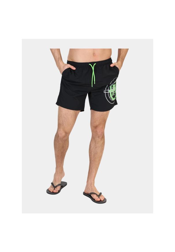 Kąpielówki męskie Nautica Crumlin 6". Kolor: wielokolorowy, czarny, zielony. Sezon: lato
