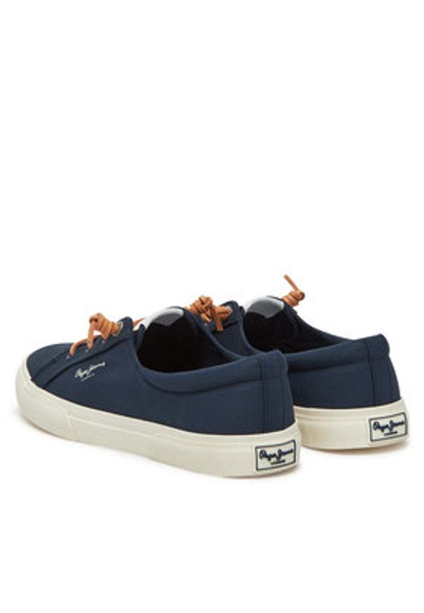 Pepe Jeans Tenisówki Kenton Block W PLS31590 Granatowy. Kolor: niebieski. Materiał: materiał
