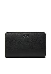 Calvin Klein Duży Portfel Damski K60K612638 Czarny. Kolor: czarny. Materiał: skóra