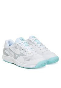 Mizuno Buty halowe Cyclone Speed 5 V1GC2580 Biały. Kolor: biały. Materiał: materiał #5