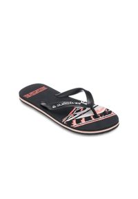 Quiksilver - Klapki dla Mężczyzn MOLOKAI SCREEN. Okazja: na plażę. Kolor: brązowy, zielony, wielokolorowy. Materiał: guma, syntetyk, materiał. Styl: sportowy