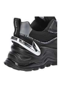 Czarne Sneakersy Damskie Cross Jeans Modne Obuwie. Okazja: na co dzień. Kolor: czarny. Materiał: syntetyk, materiał. Szerokość cholewki: normalna #3