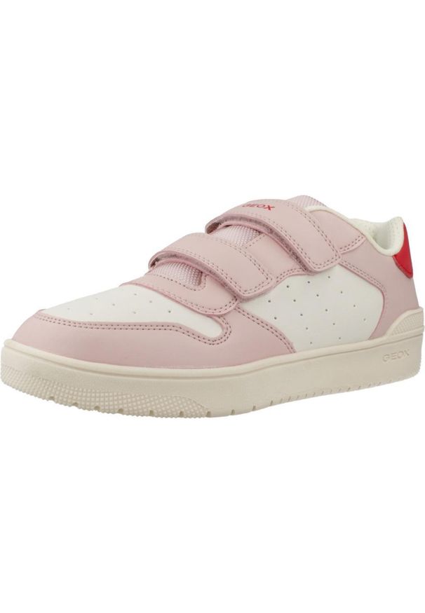 Geox - Kapcie GEOX J WASHIBA GIRL Rose. Kolor: różowy. Materiał: syntetyk, tkanina. Sport: turystyka piesza