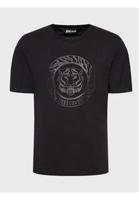 Just Cavalli T-Shirt 74OBHF04 Czarny Regular Fit. Kolor: czarny. Materiał: bawełna #3