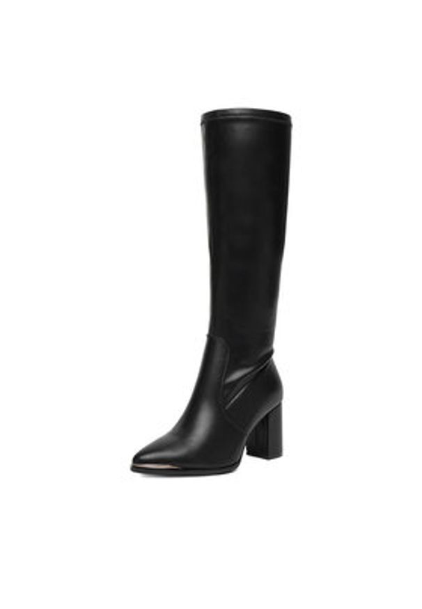 DeeZee Kozaki HX22069-21A Czarny. Kolor: czarny. Materiał: materiał, syntetyk