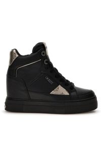 Guess Sneakersy Fridan FL7FRI ELE12 Czarny. Kolor: czarny. Materiał: skóra