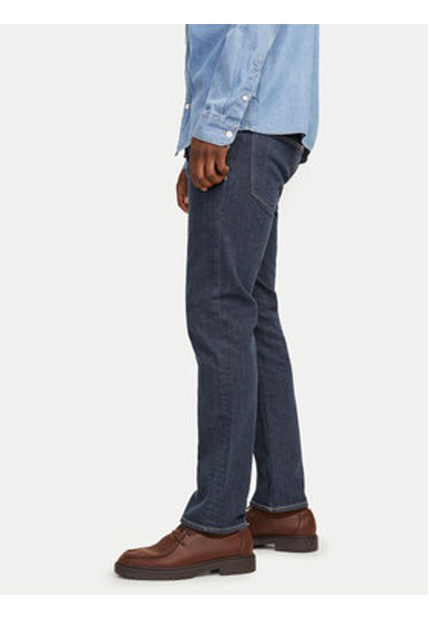Jack & Jones - Jack&Jones Jeansy Clark 12261707 Granatowy Regular Fit. Kolor: niebieski