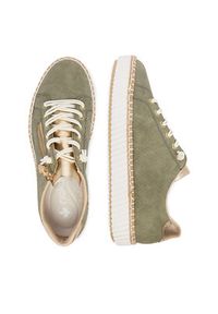 Rieker Sneakersy M2940-52 Zielony. Kolor: zielony. Materiał: materiał #4