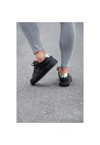 Big-Star - Czarne Sneakersy Big Star Sportowe Obuwie Damskie. Okazja: na co dzień. Kolor: czarny. Materiał: skóra ekologiczna #4