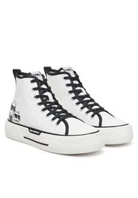 Karl Lagerfeld - KARL LAGERFELD Trampki KL60654T Biały. Kolor: biały. Materiał: materiał #3