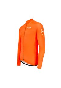 KEADA SPORTS - Męska koszulka kolarska z długim rękawem – Pomarańczowa. Kolor: pomarańczowy. Długość rękawa: długi rękaw. Długość: długie. Sport: kolarstwo