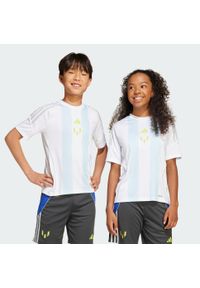 Adidas - Koszulka Messi Training Kids. Kolor: biały, wielokolorowy, niebieski