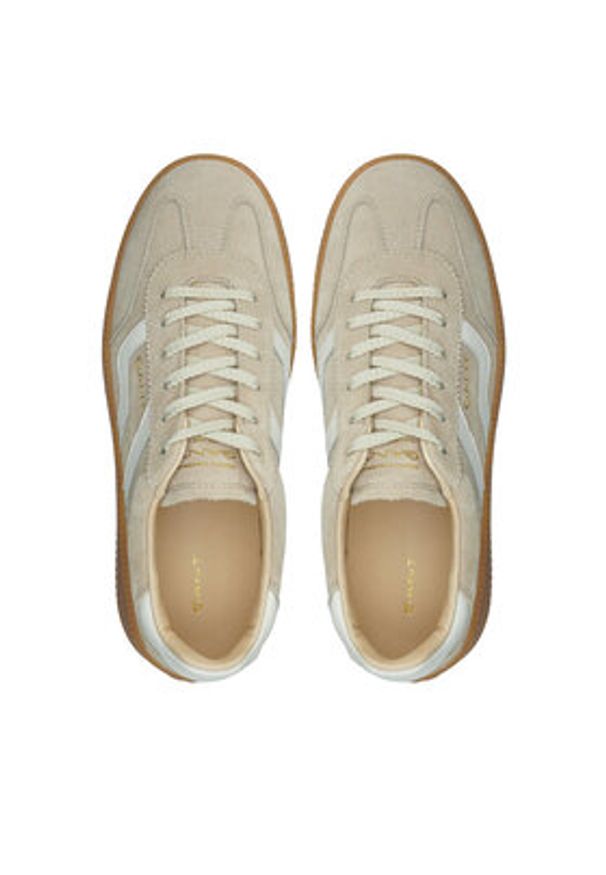 GANT - Gant Sneakersy 32533203 Beżowy. Kolor: beżowy. Materiał: skóra, zamsz